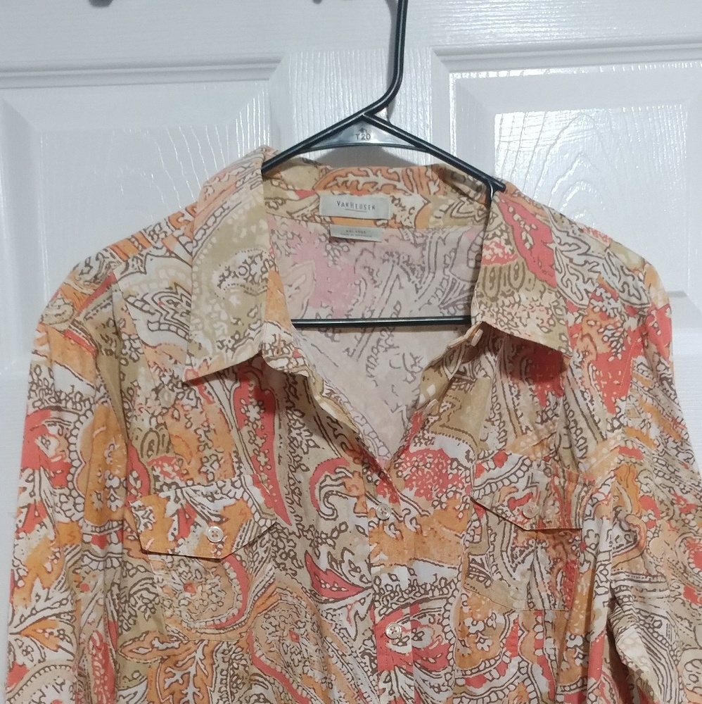 Van Heusen button up top Sz XXL